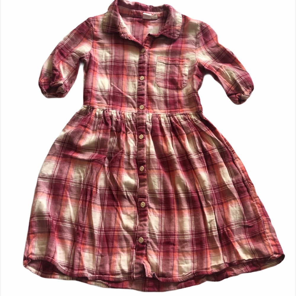 Gap plaid shirt dress
